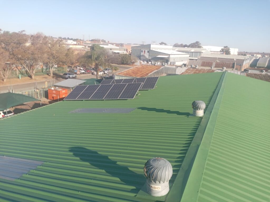 roof painting steel and sheet replacement section after